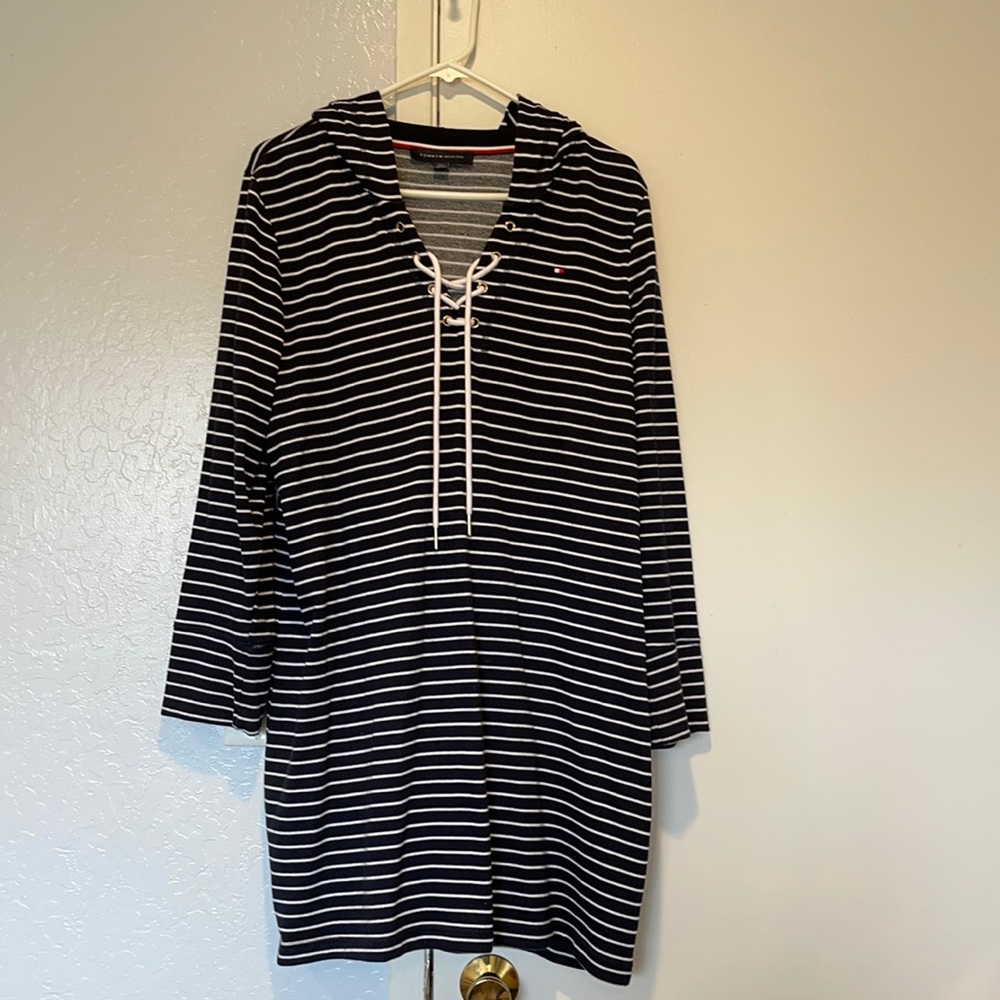 Tommy Hilfiger Sweater Navy Stripe Dress